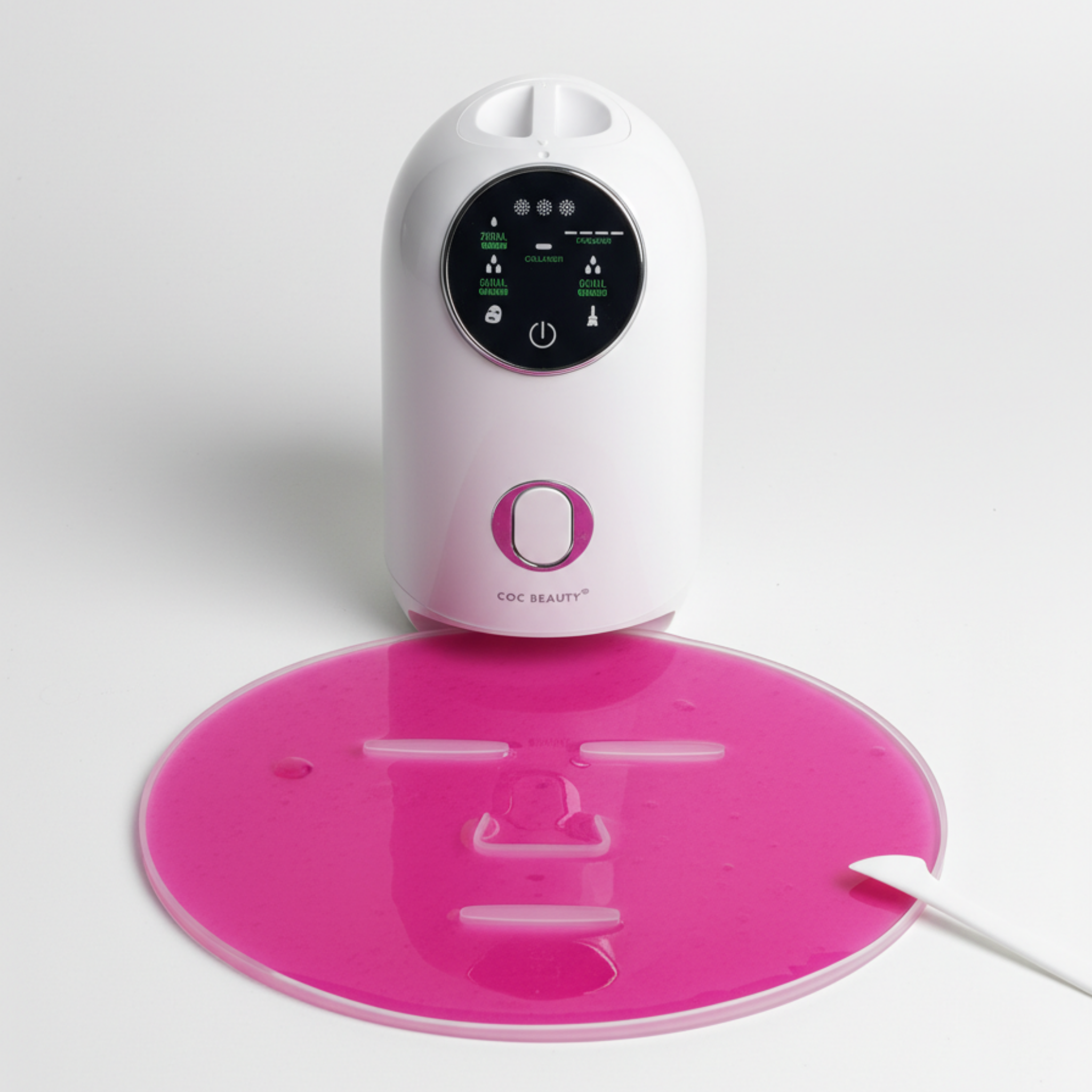 COC Mask Making Machine and fresh pink hydrogel mask